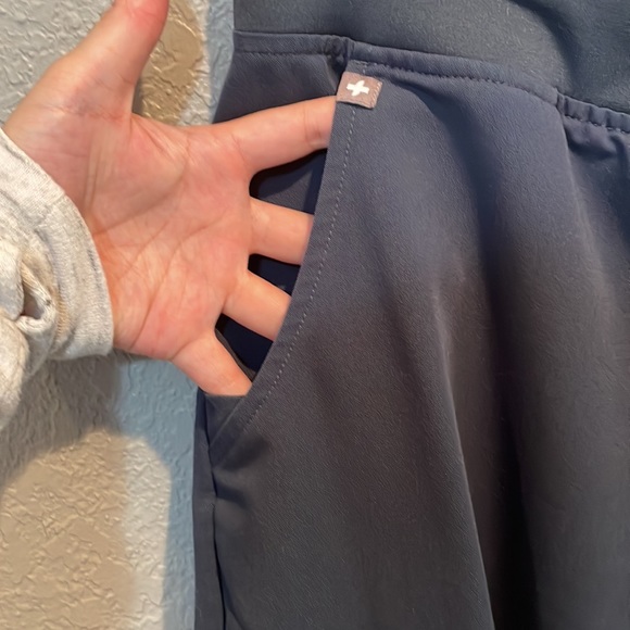 Figs Dark Harbor (Dark Navy Gray) Jogger Bottoms. - Picture 5 of 11